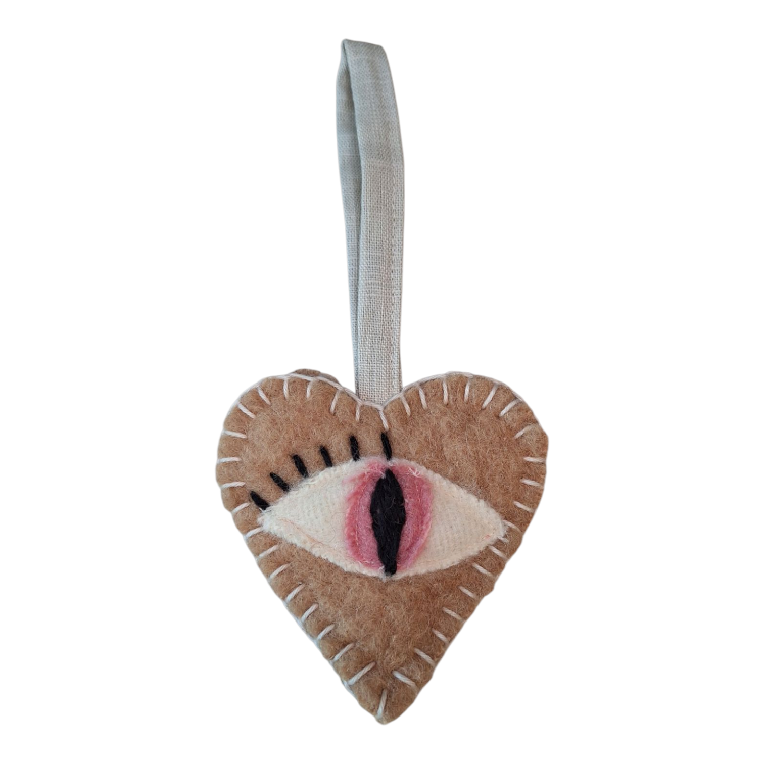 Sep7ember Upcycled Fopspeen Knuffel Hart Beige
