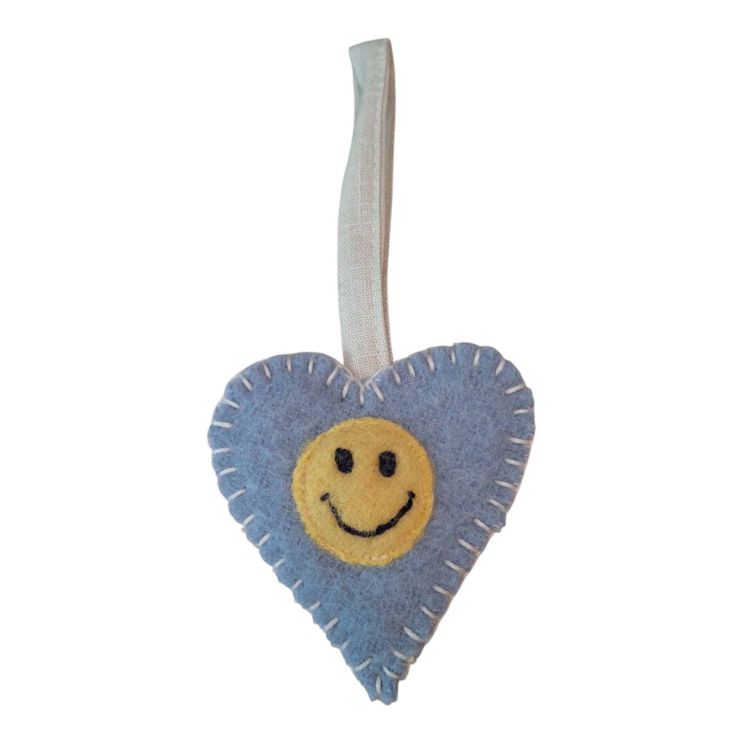 7 sep Upcycled fopspeen knuffel hart blauwe glimlach