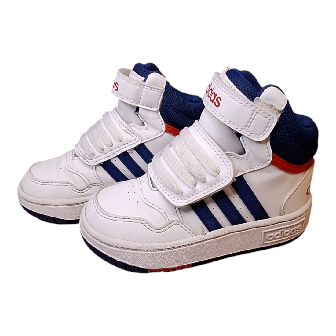 Adidas sneakers red blue