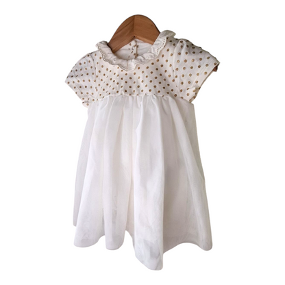 Petit Bateau polka dot tulle dress, 18 months.