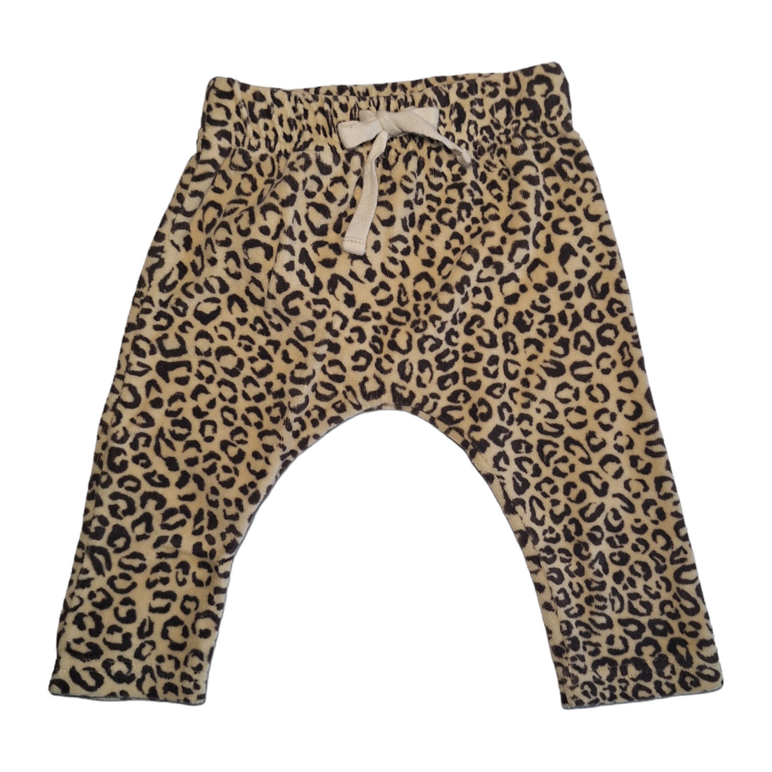 Broek in fluweel luipaard