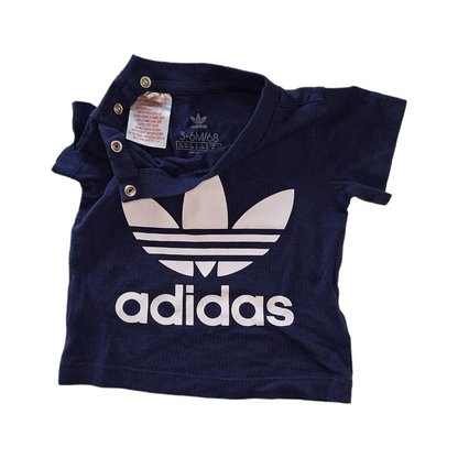 T-shirt Blauw met groot logo - 68CM
