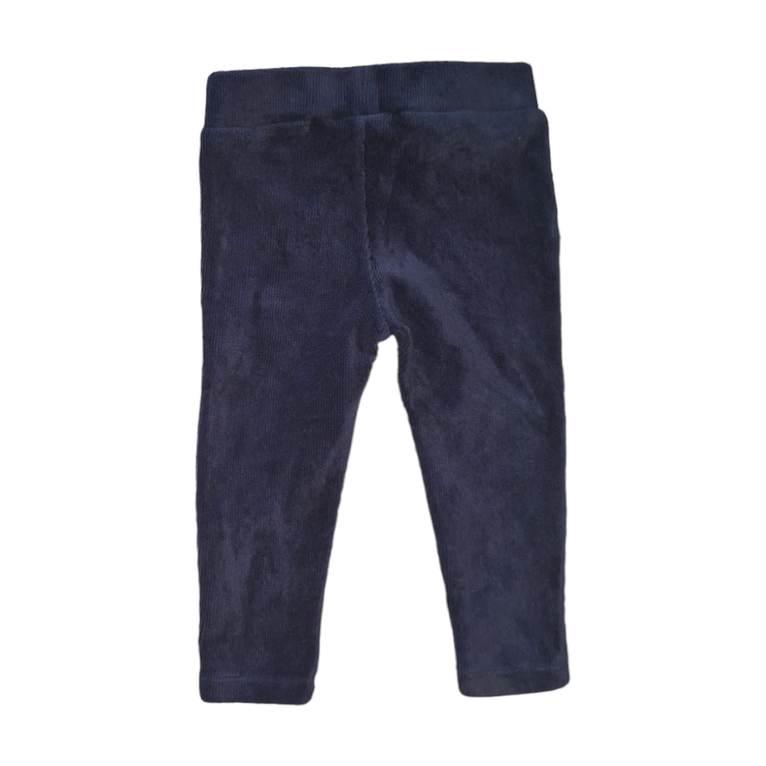 Leggings van geribbeld fluweel