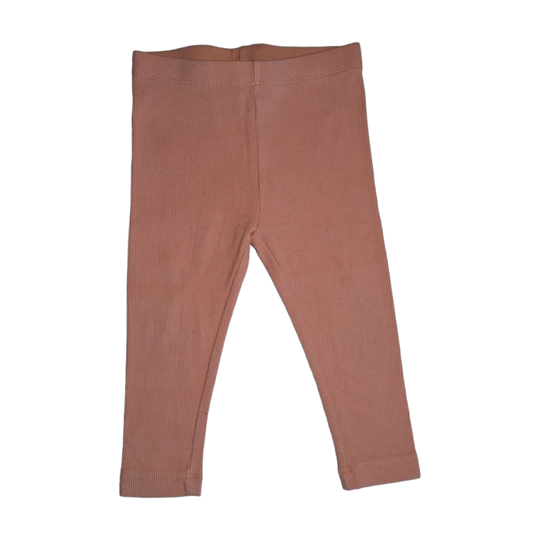 Set 2 geribbelde leggings
