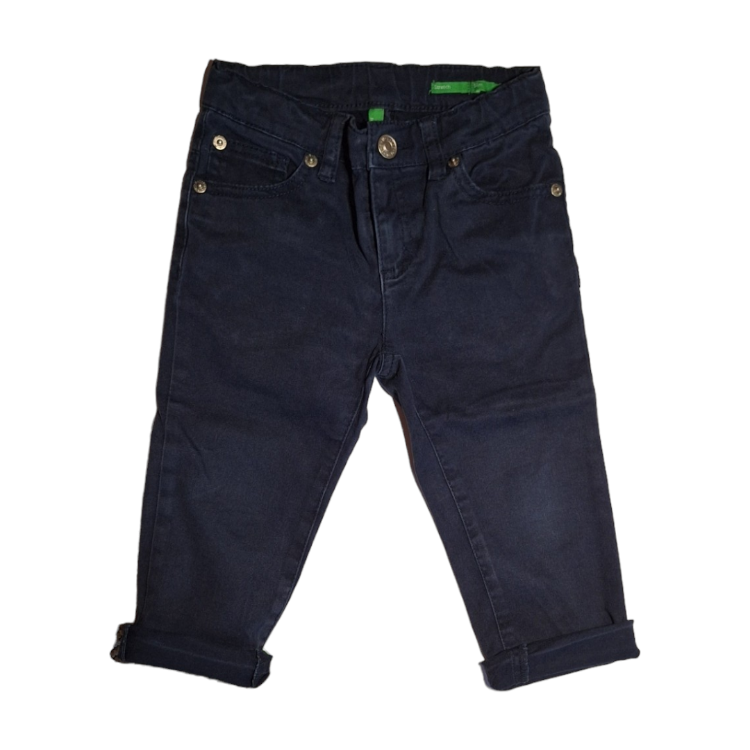 Marineblauwe jeans met 5 zakken, maat 18/24
