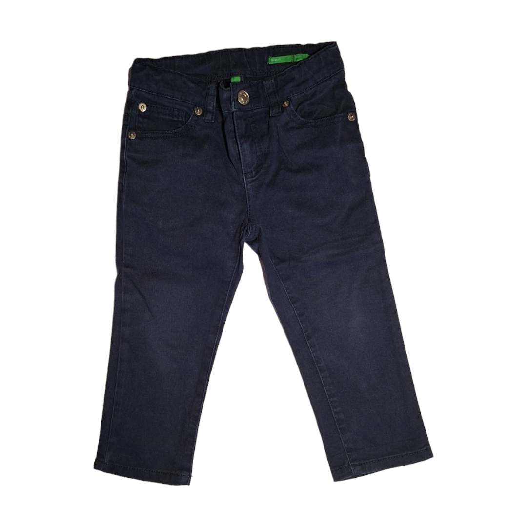 Marineblauwe jeans met 5 zakken, maat 18/24