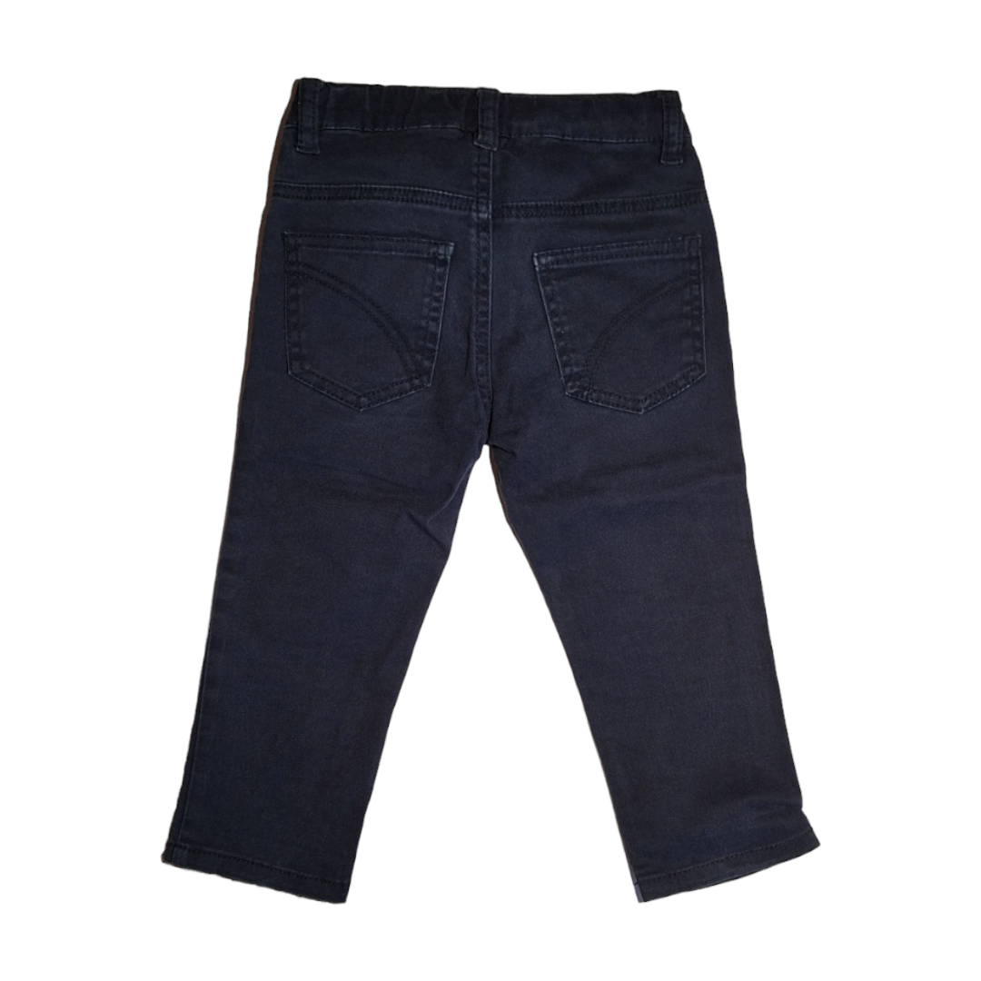 Marineblauwe jeans met 5 zakken, maat 18/24