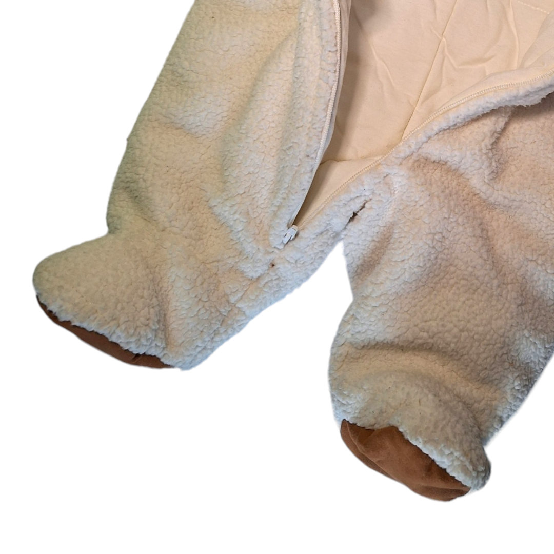 Baby Winter romper gewatteerde teddy - 56CM