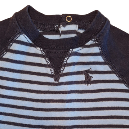 Gestreepte romper blauw logo -3M