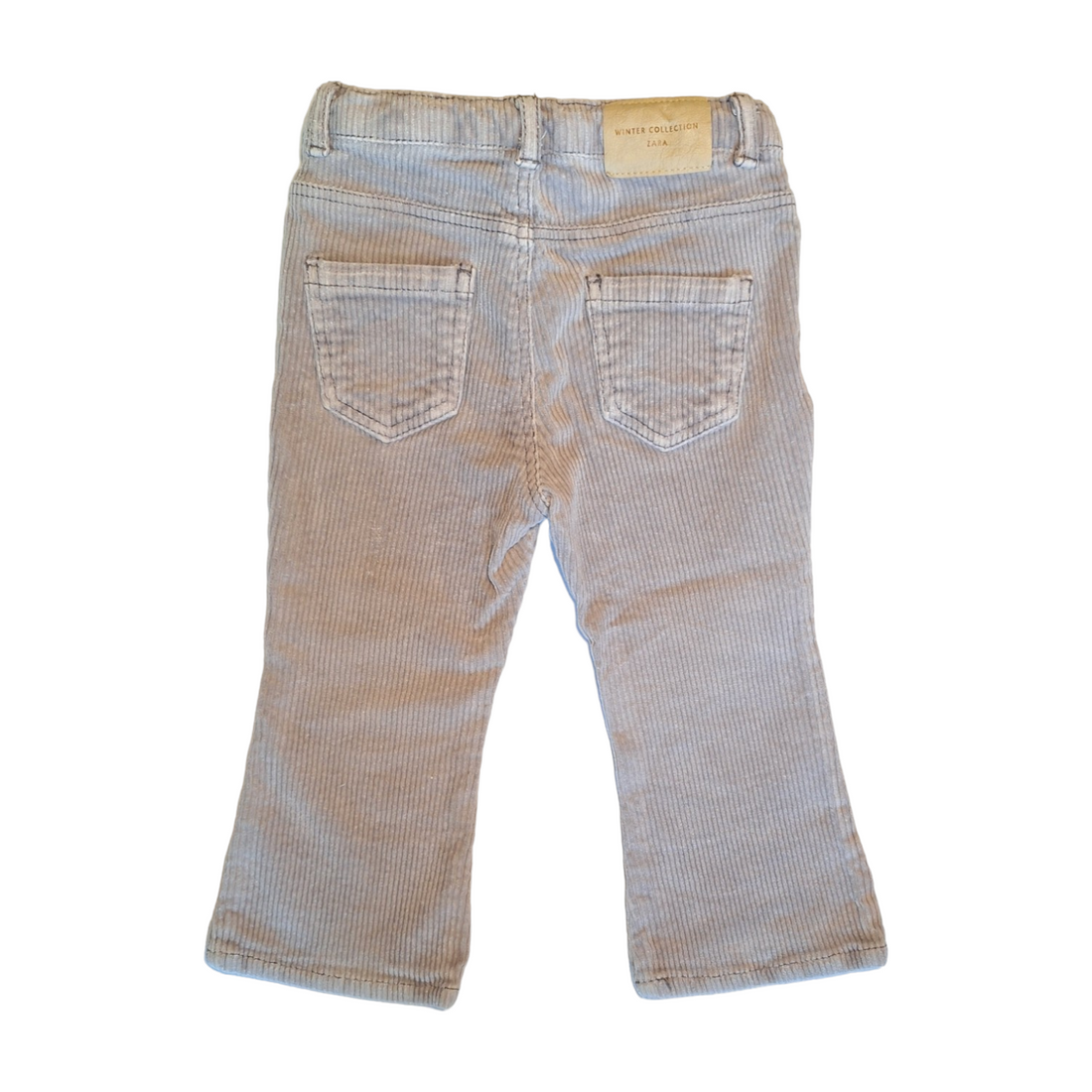 Corduroy geribbelde flared jeans -18/24M