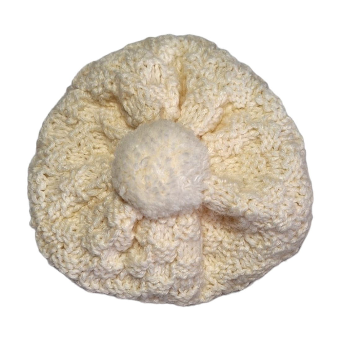 Gebreide muts met pompon - 3M