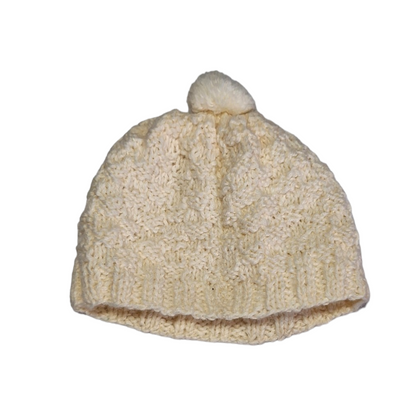 Gebreide muts met pompon - 3M
