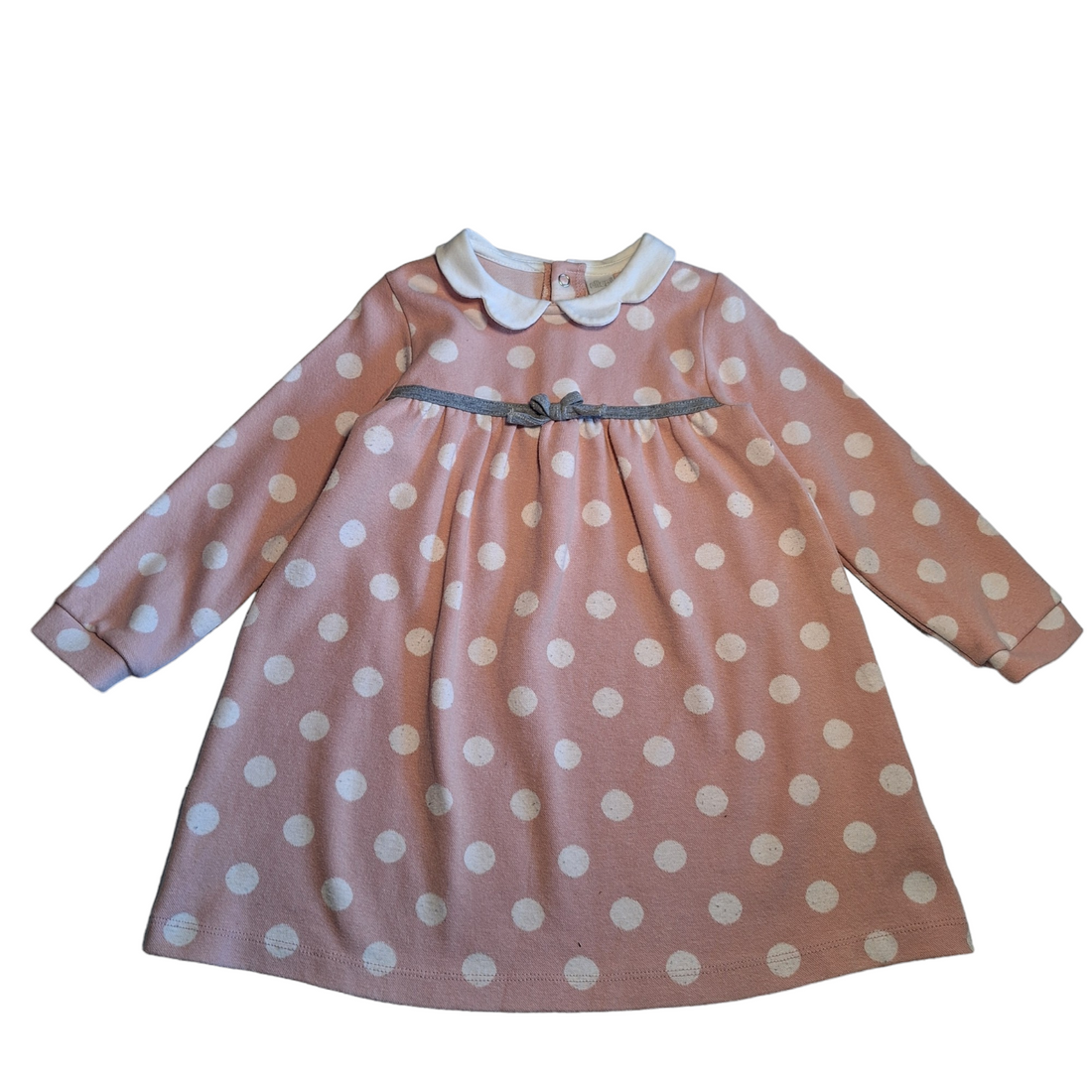 Dress wit pois and collar - 2Y