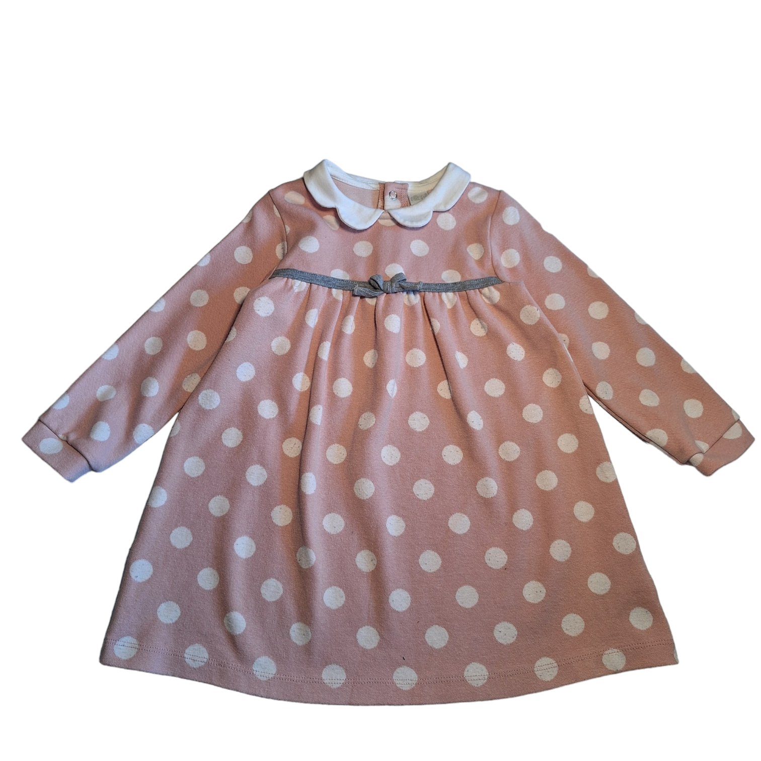Dress wit pois and collar - 2Y