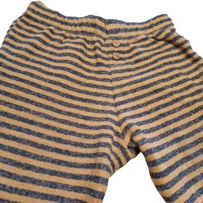 Fleeced pants striped pattern - 68CM