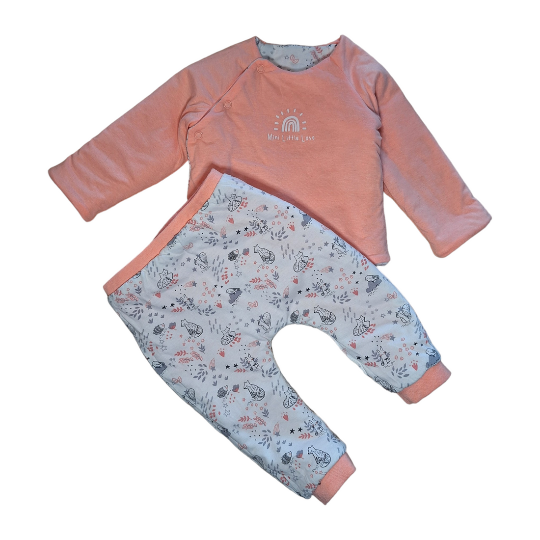 Set puffer top &amp; pants double face - 9M
