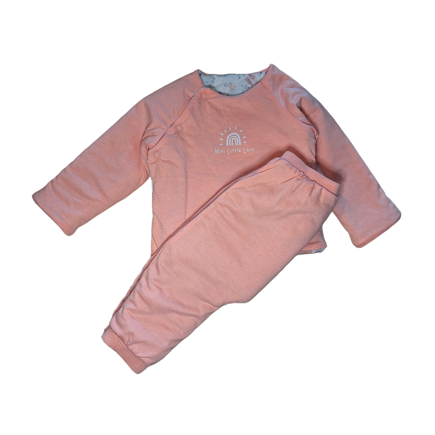 Set puffer top &amp;amp; broek dubbelzijdig - 9M