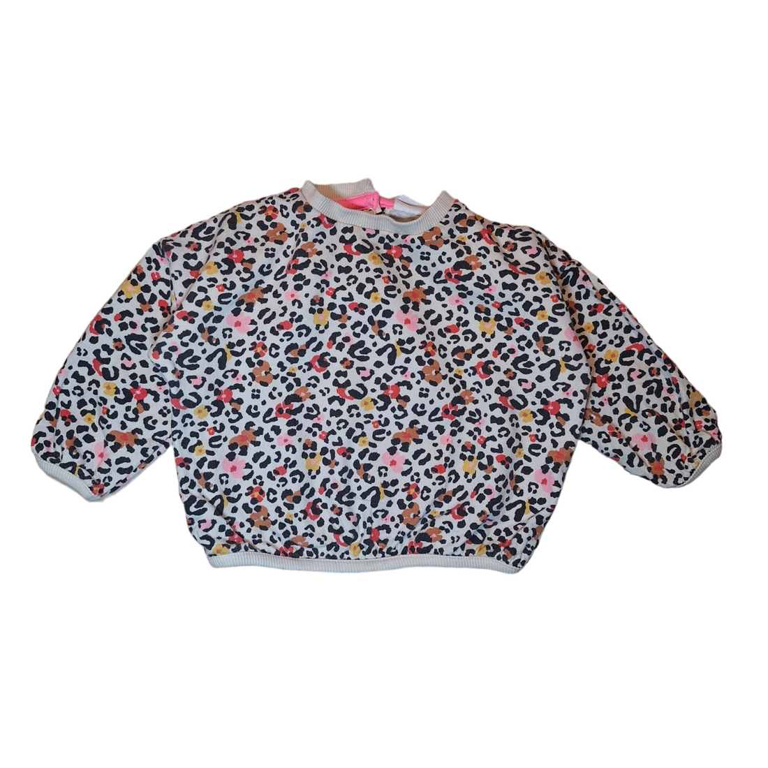 Leopard sweater and flowers - 80CM