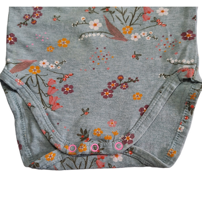 Rompers with flowers - 74/80CM