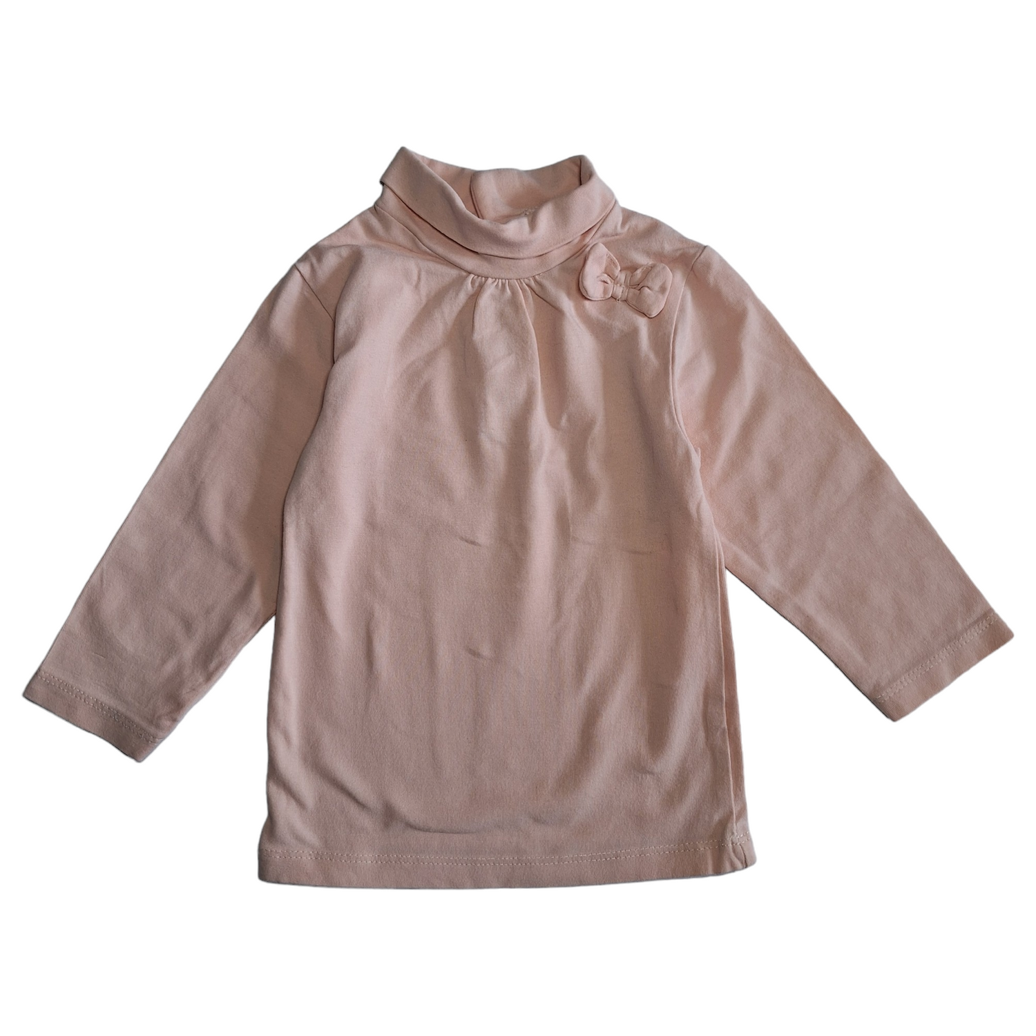 Turtleneck long sleeves shirt with bow - 9M