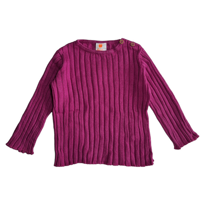 Geribbeld shirt met lange mouwen - 80CM
