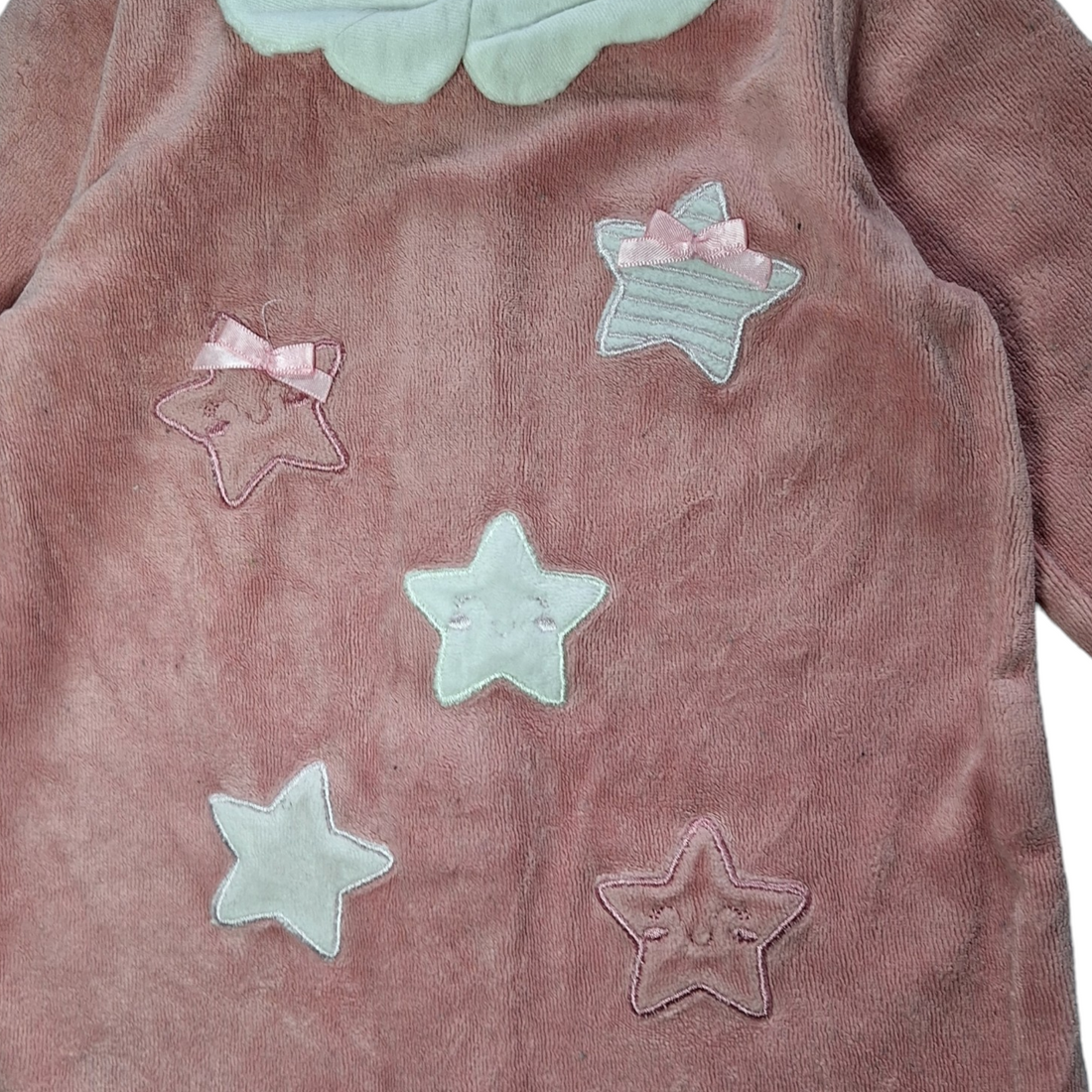 Onesie pyjama in fluweel met sterren - 9M