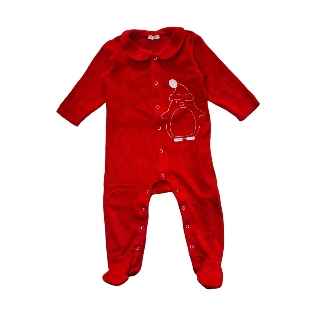 Onesie velvet pyjamas pinguin - 68CM