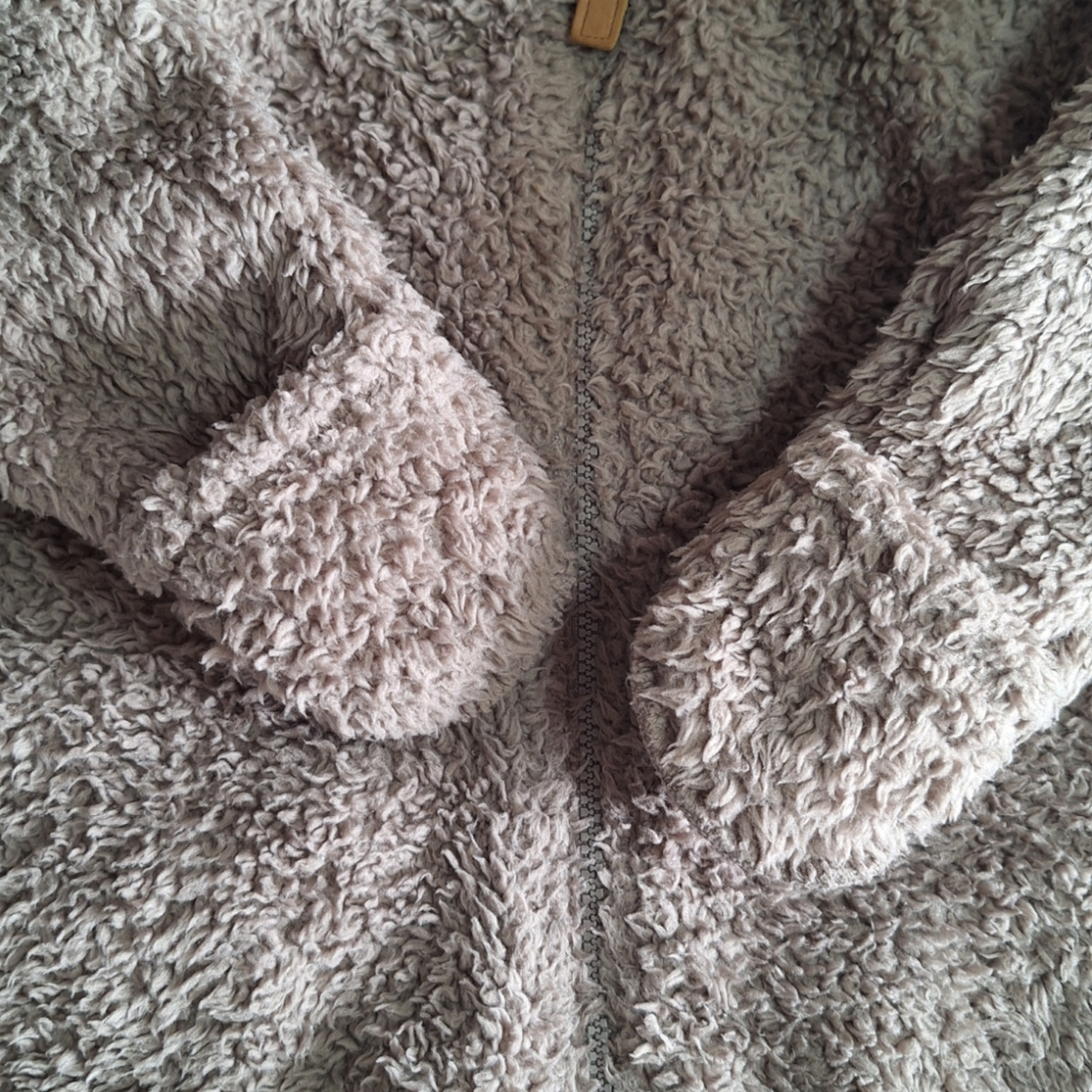 Teddy fluffy onesie coat - 9M