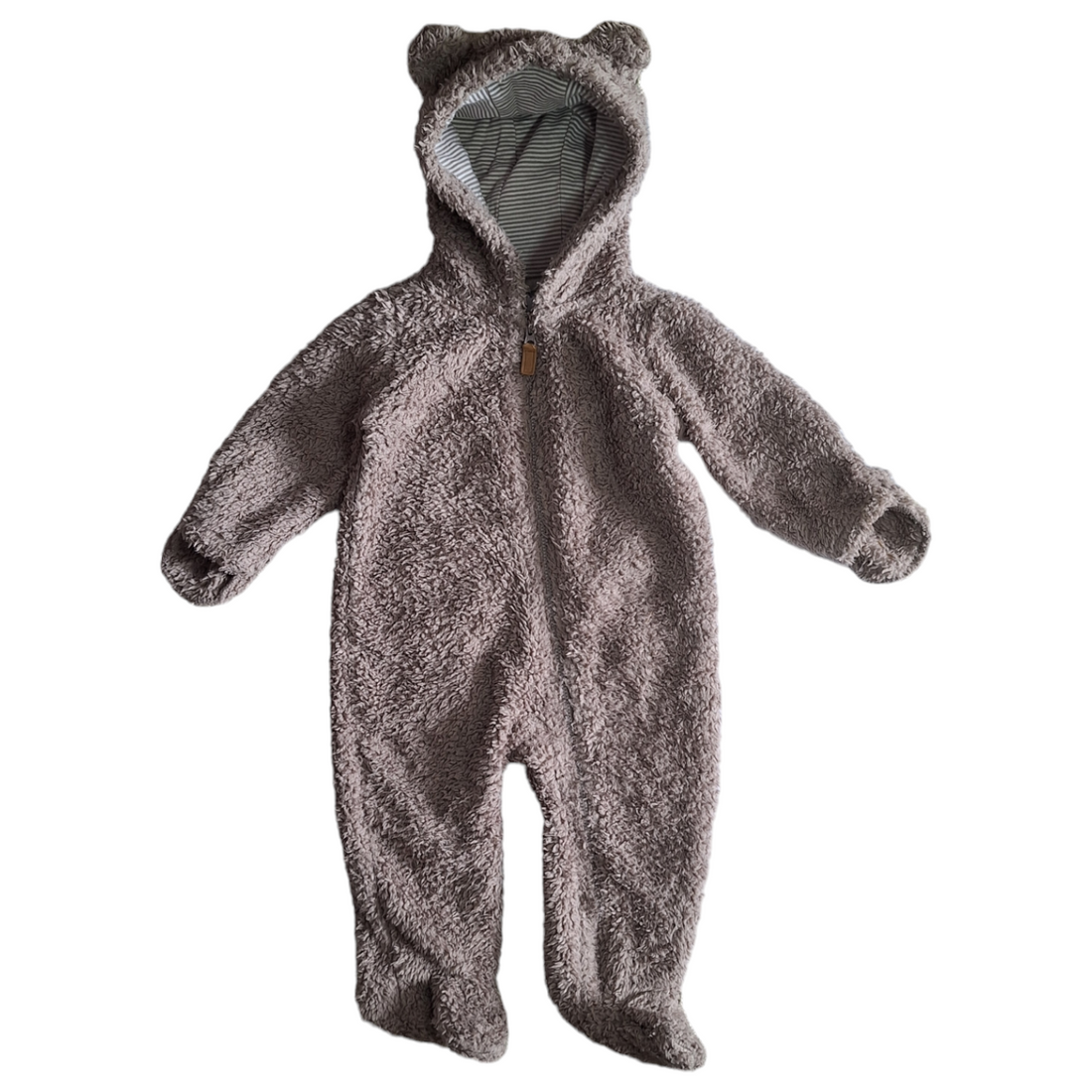 Teddy fluffy onesie coat - 9M
