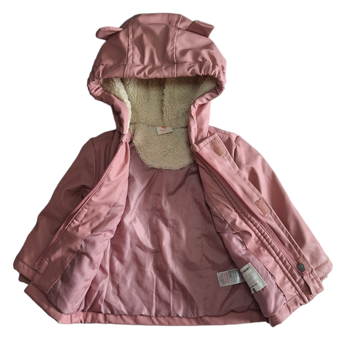 Regenjas trenchcoat met bont - 9/12M