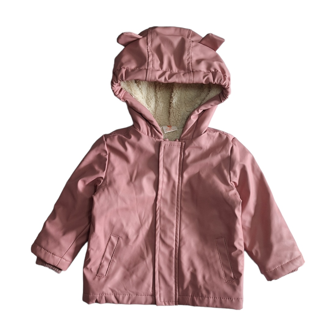 Regenjas trenchcoat met bont - 9/12M