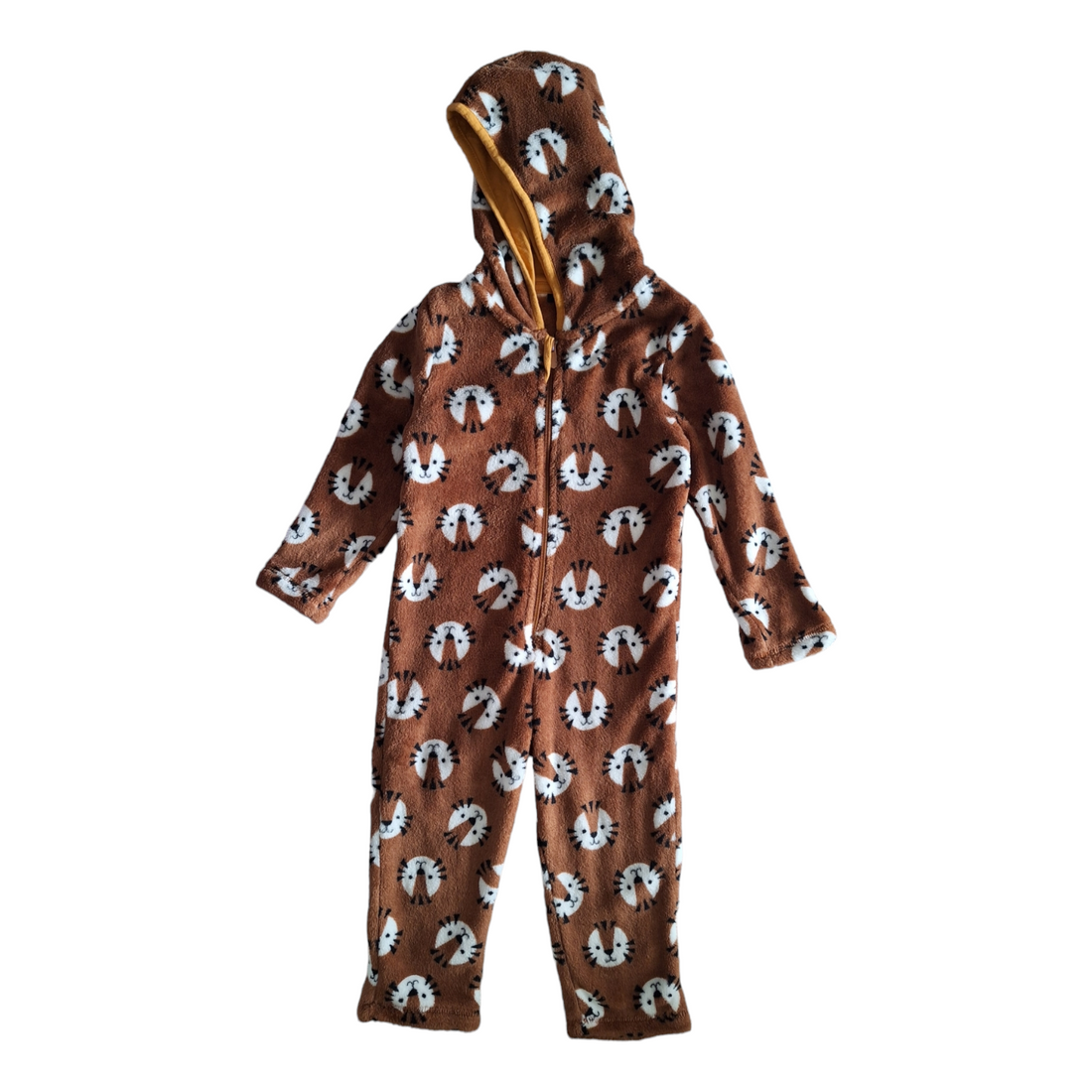 Teddy pyjama onesie met leeuwen - 98/107CM