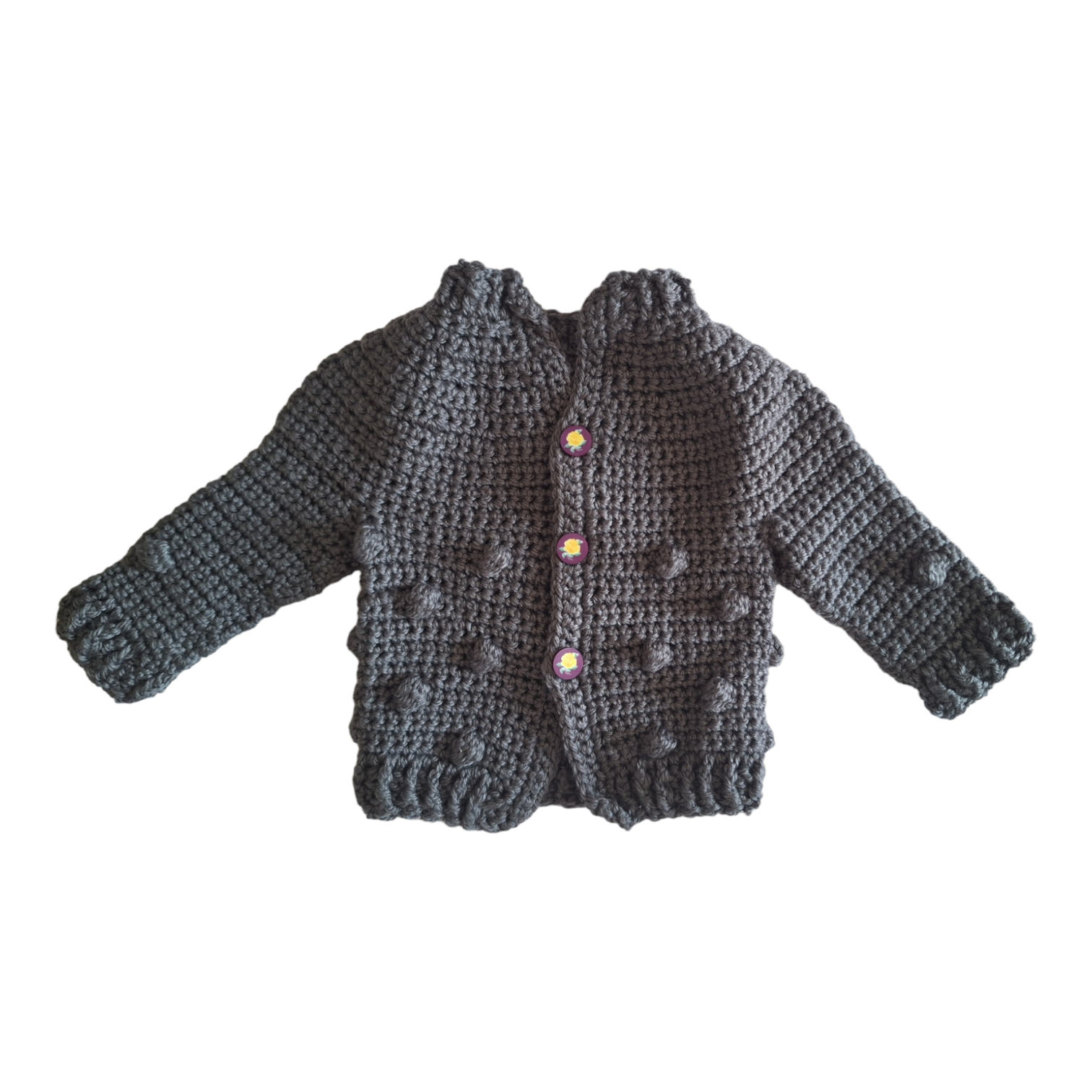 Handgemaakte gebreide set &amp;amp; rozen - 56CM
