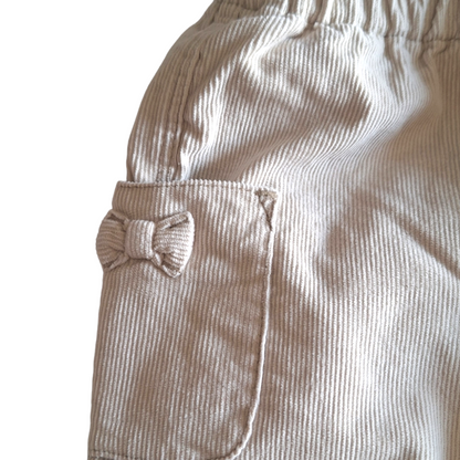 Velvet ribbed pants cargo - 18M