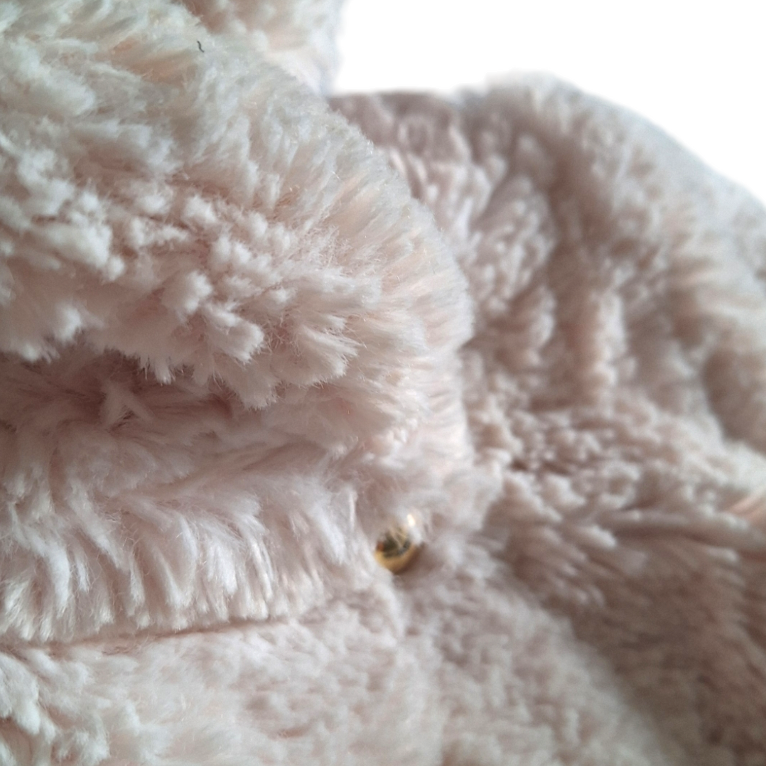 Furry coat gold button - 2Y