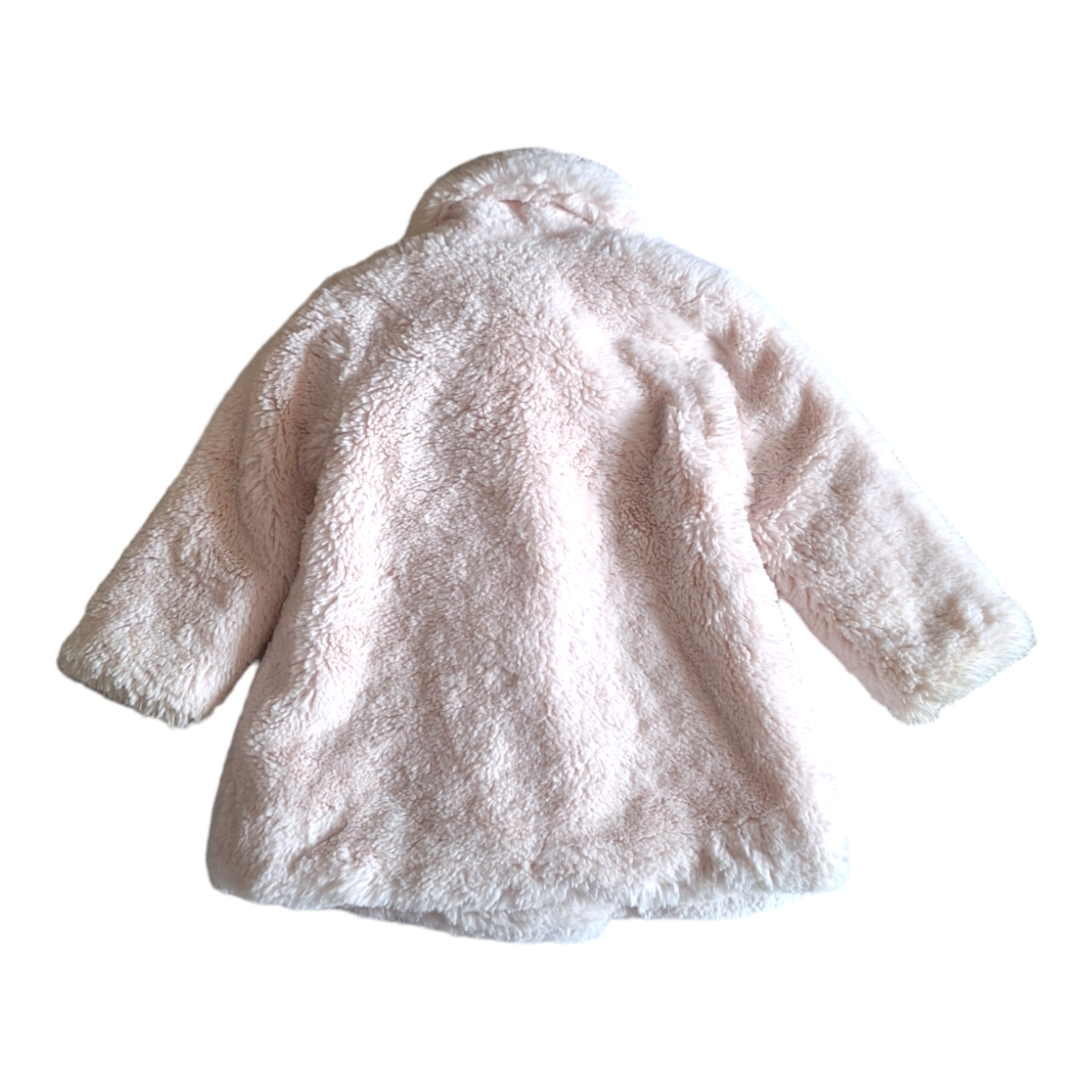 Furry coat gold button - 2Y