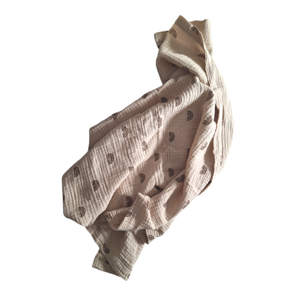 Set Baby blanket &amp; bed pocket holder rainbows