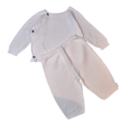 Knitted set cardigan and pants - 74CM