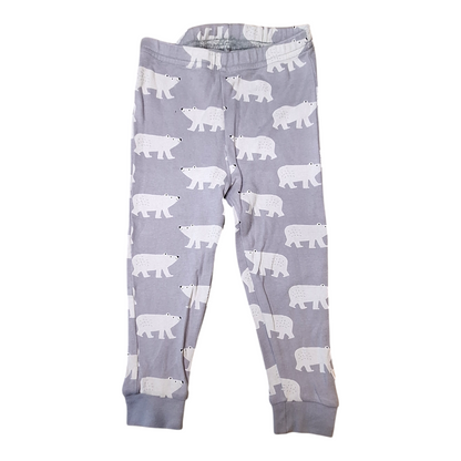 Set long sleeves &amp; pants pyjama white bears - 92CM