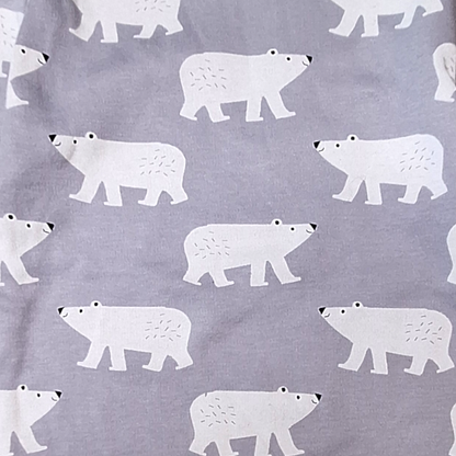 Set long sleeves &amp; pants pyjama white bears - 92CM