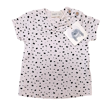 Biologisch T-shirt luipaard - 62CM