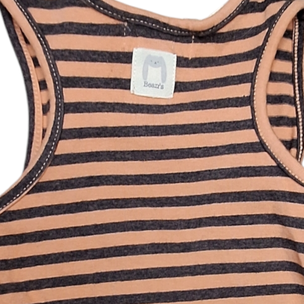 Organic striped dress - 62CM