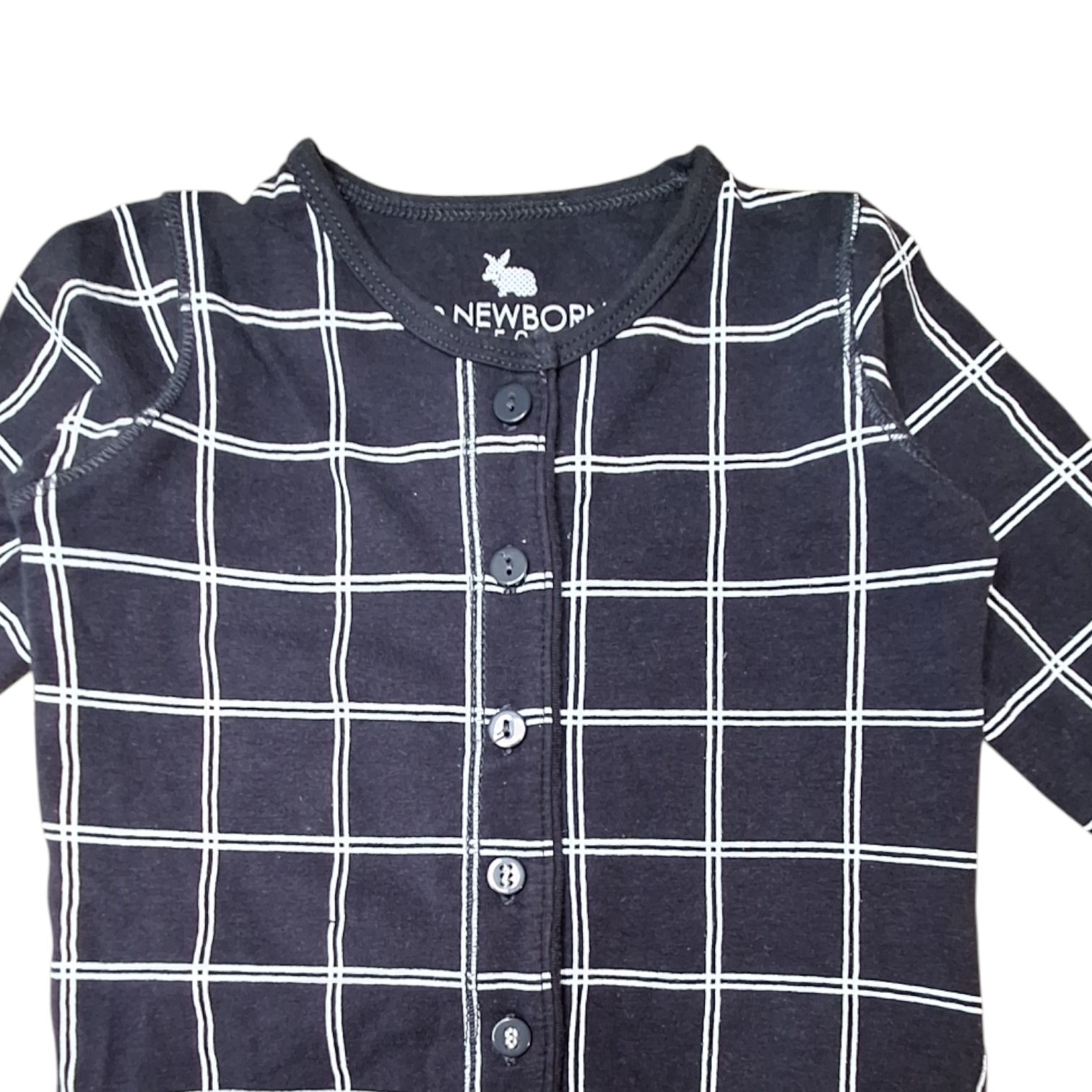 Checked onesie romper - 62CM
