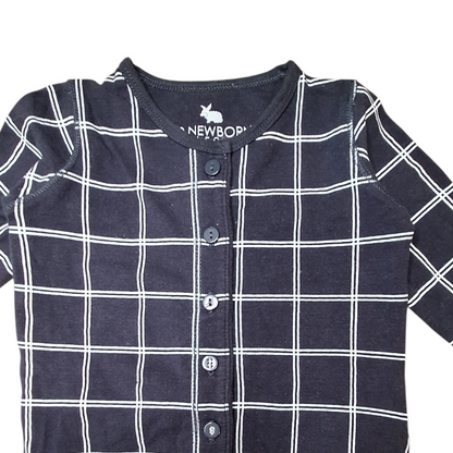Checked onesie romper - 62CM
