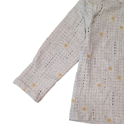 Shirt met lange mouwen en omslagmouwen