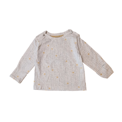 Shirt met lange mouwen en omslagmouwen