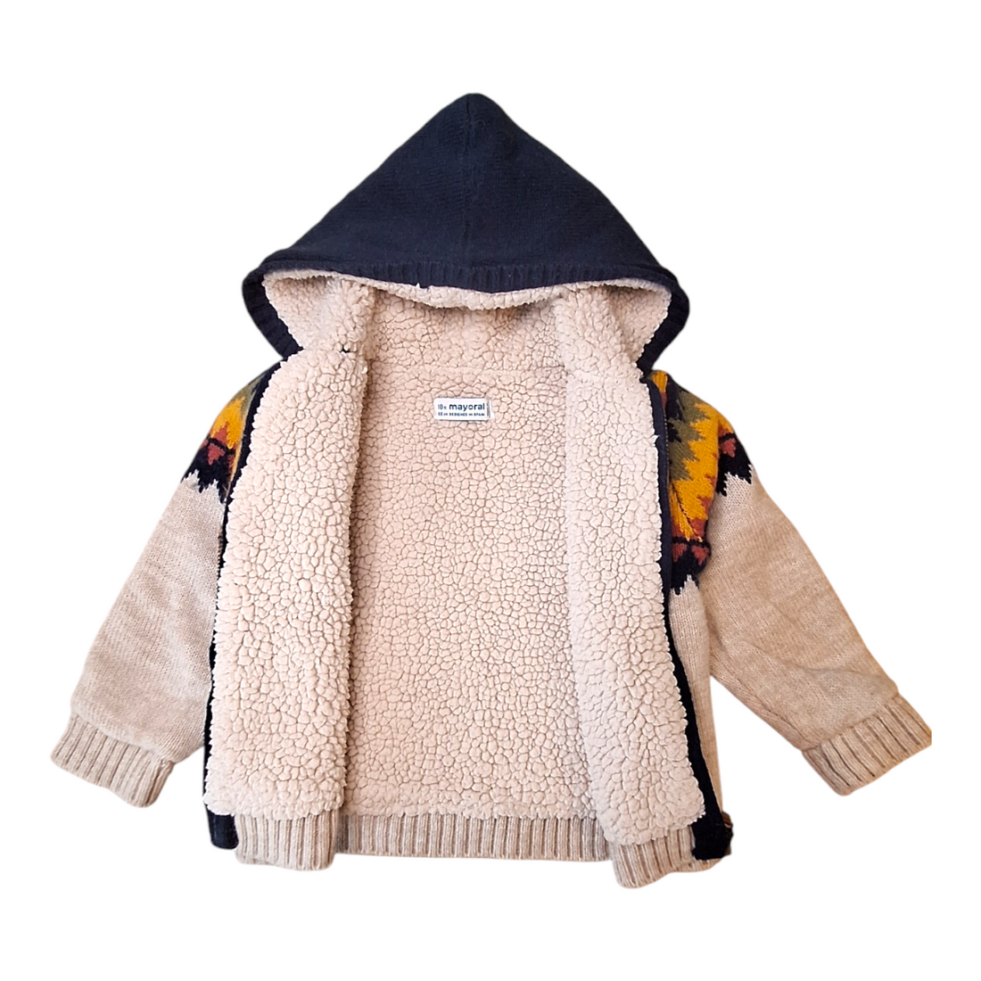 Knitted sherpa jacket - 18M