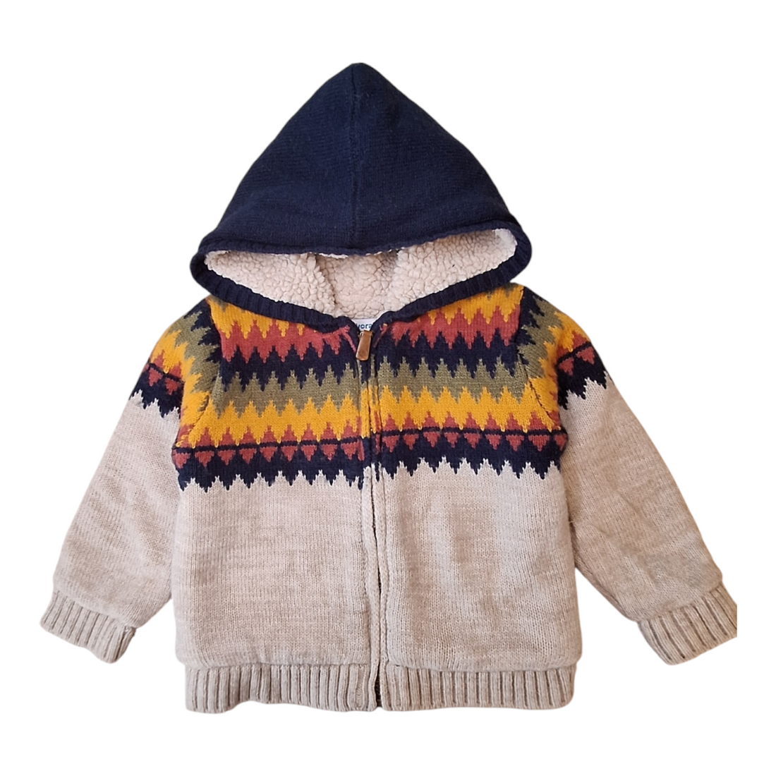 Knitted sherpa jacket - 18M