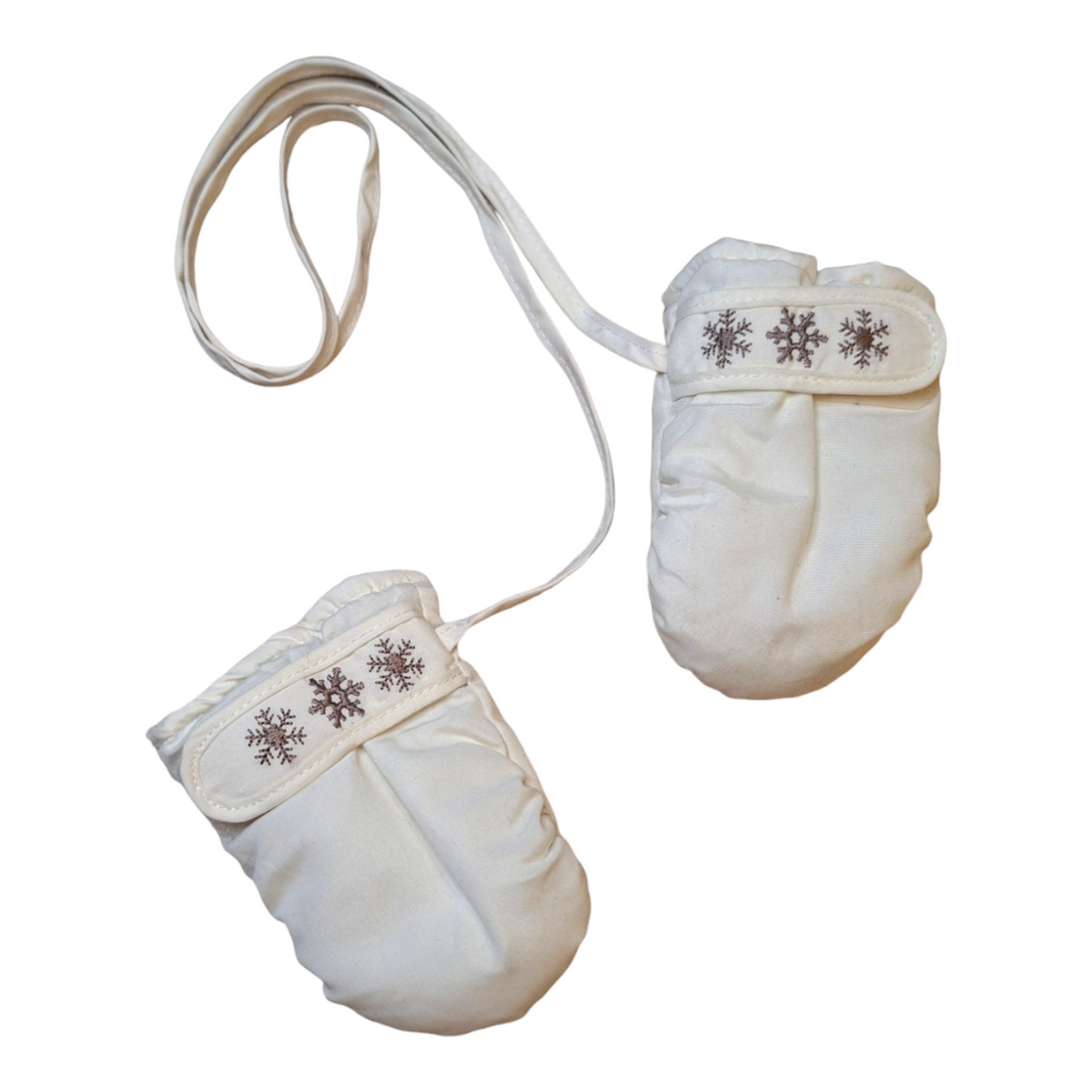 Snowflakes mittens - 3/12M