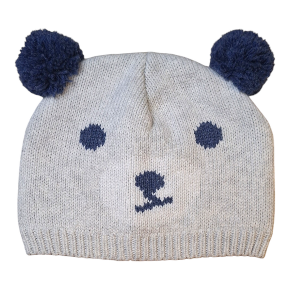 Beanie teddybeer pompons - 0/9M